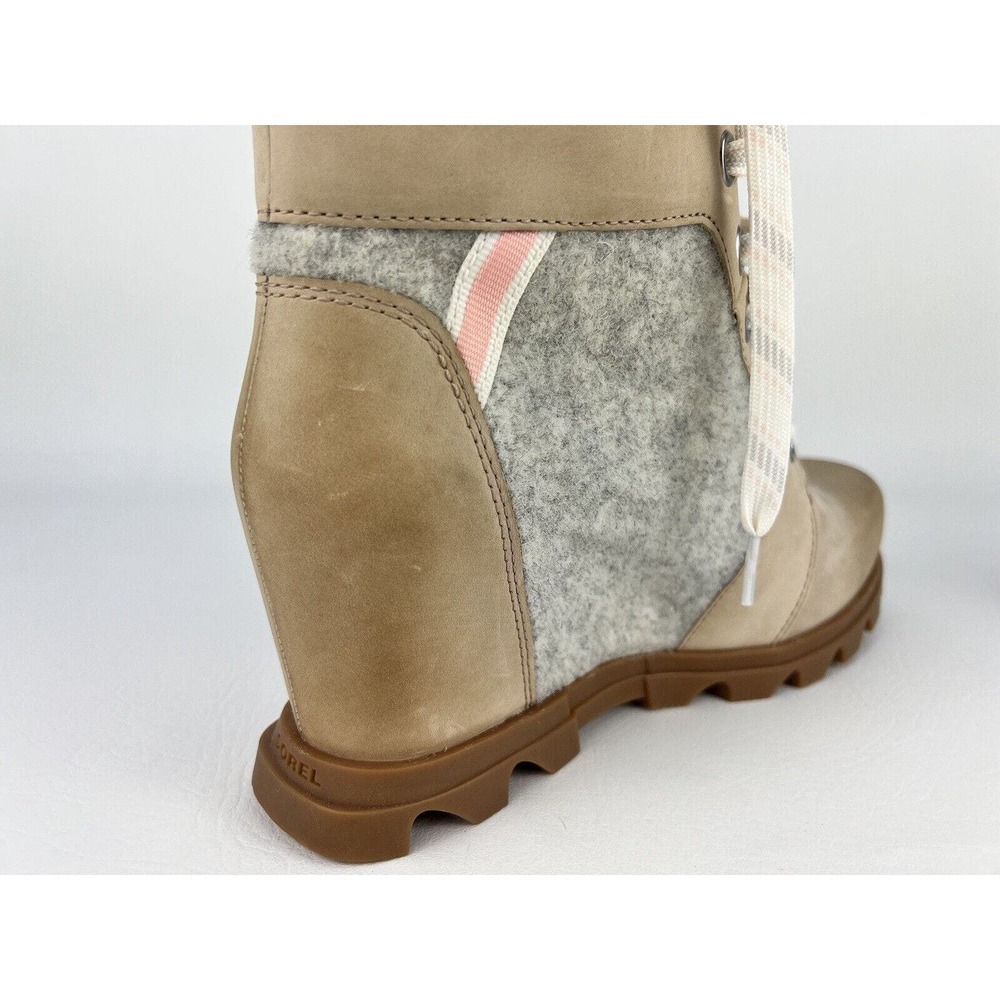 Sorel Women Boots Joan of Arctic Lexie III Wedge Natural Tan Size 9.5 - Picture 13 of 16